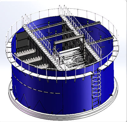 SABR Biogas Uasb Tank Underground Sewage Storage Tanks 17 Tons